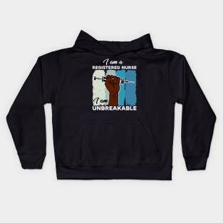 Phenomenal Black Nurse Kids Hoodie